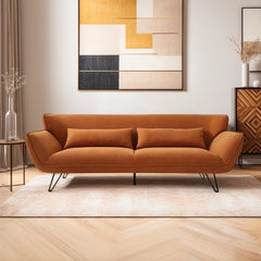 This straight-profile 3 seater settee delivers a perfect mix of form and function for contemporary homes.