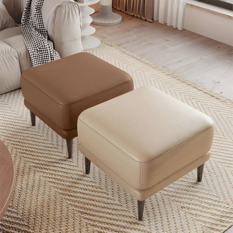 The Fortuna square ottoman combines modern design and functional elegance in a compact silhouette.