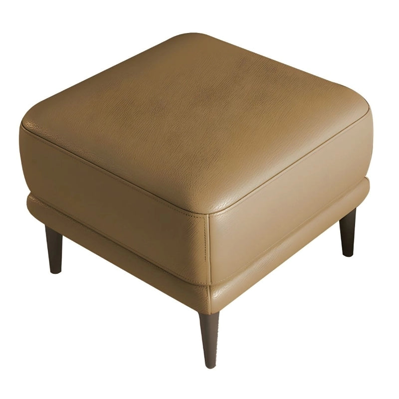 Ideal for contemporary homes, this ottoman stool works as a pouf, footrest, or stylish substitute for a coffee table.