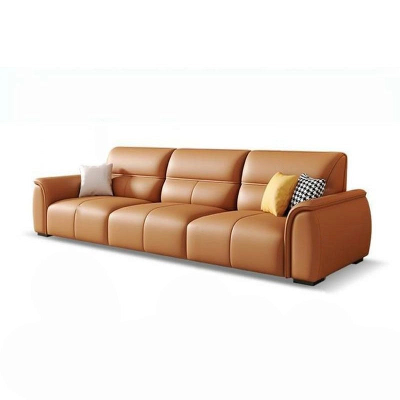 This leather sofa set is available in 1 seater, 2 seater, 3 seater, and 4 seater couch formats, offering complete flexibility for your layout. 