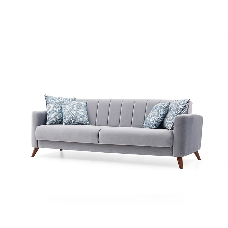 Ideal for contemporary flats, this stylish couch suits living rooms or guest lounges. 