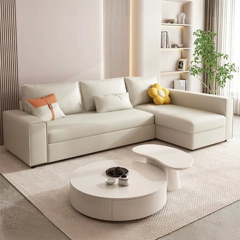 Decorative pillows with deep cushioned seating – sofa bed design sleeper set