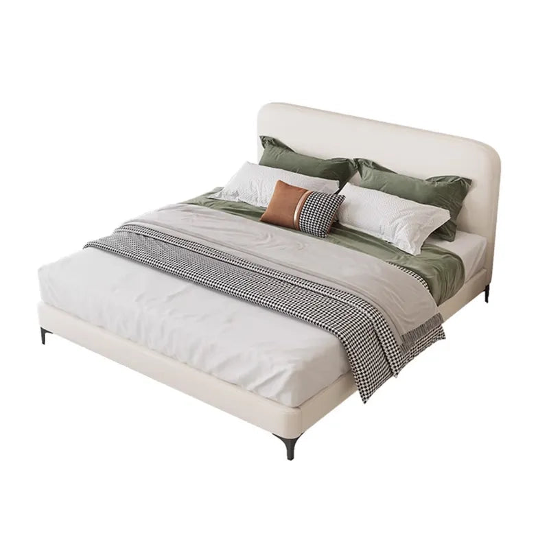 Slim black legs showing cot design + bed frame with Made to Order Custom Built look