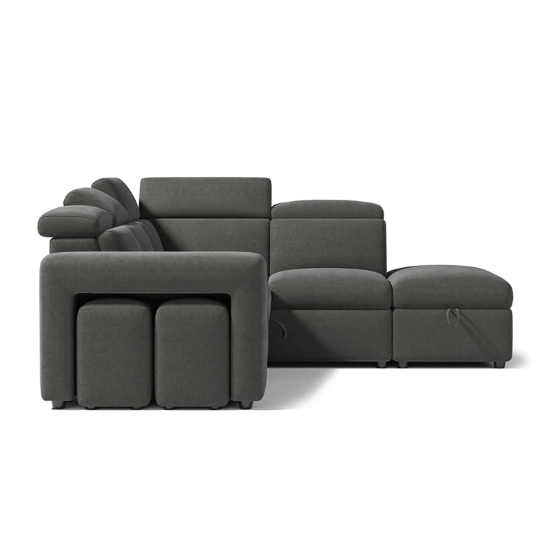  Storage chaise in modern layout – sofa cum bed design, convertible couch sleeper