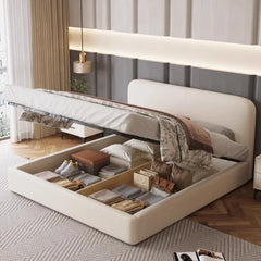 Minimal frame structure with new bed design + master bedroom bed design in matte finish