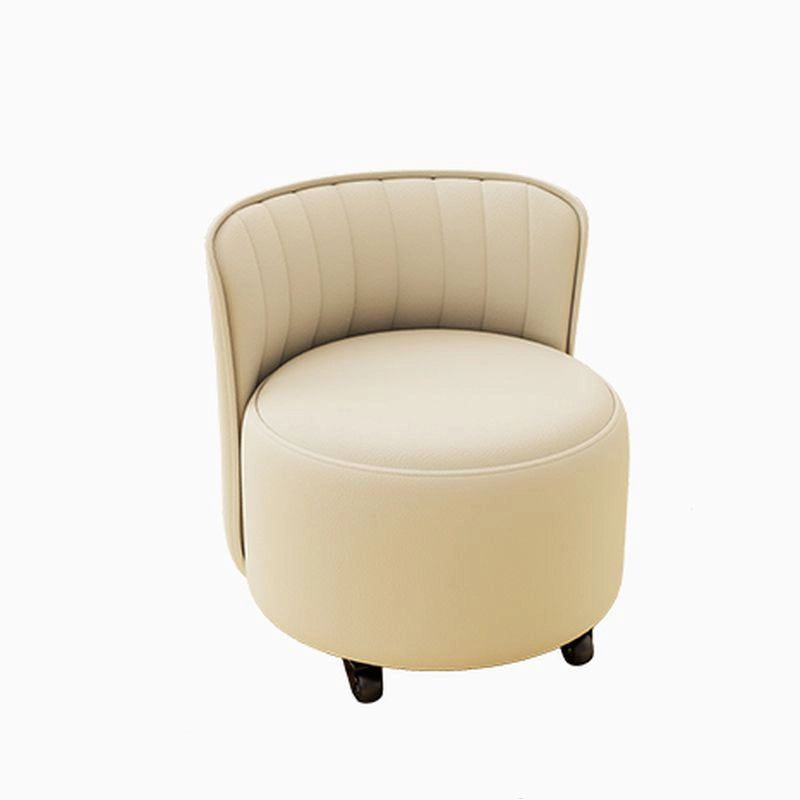 Designed with a modern eye and multi-functional intent, this circular pouffe ottoman brings comfort and subtle luxury to compact homes.