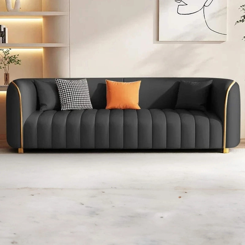 Black and grey dual-tone finish – premium sofa, latest sofa design
