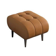 Sculptural ottoman on tapered legs, ideal pouffe stool and footstool look