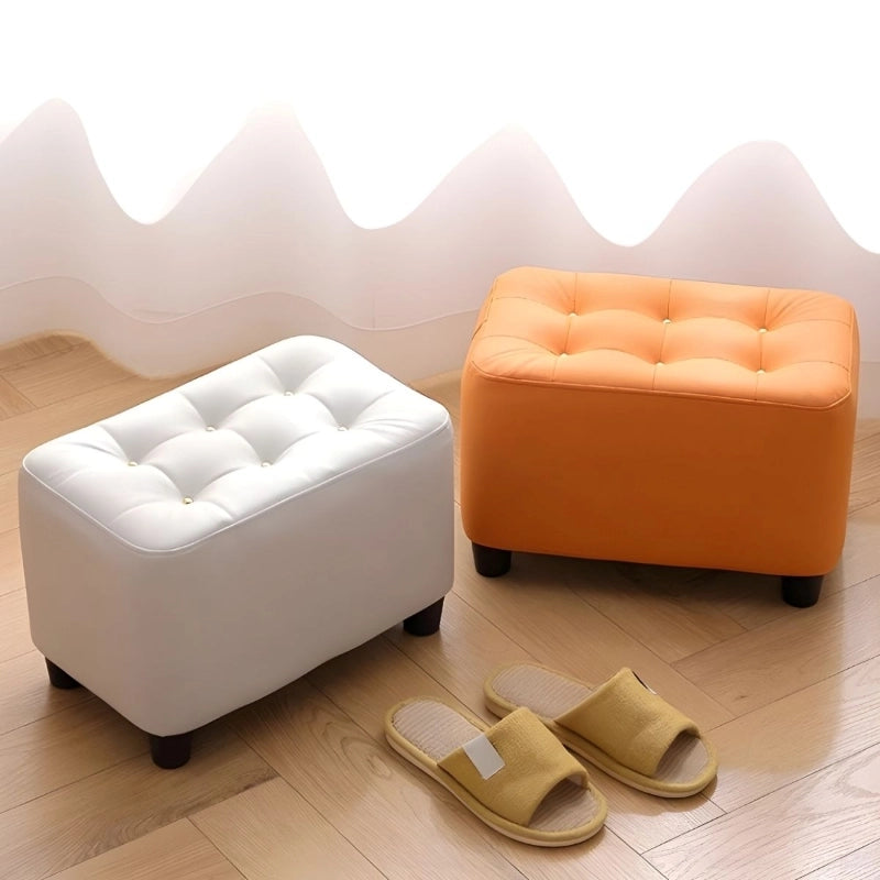 This rectangular ottoman from Furnezo blends cheerful styling with daily practicality.